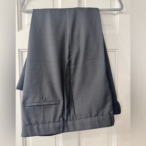 Reaction Kenneth Cole Dark Gray Dress Pants : Performance Pant, Slim Fit